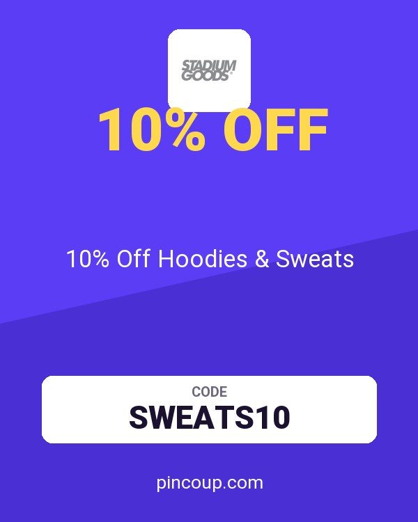 Stadium Goods coupon: 10% Off Hoodies & Sweats