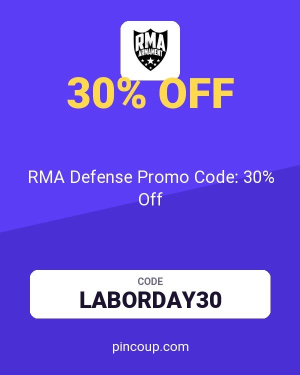 RMA Armament coupon: RMA Defense Promo Code: 30% Off