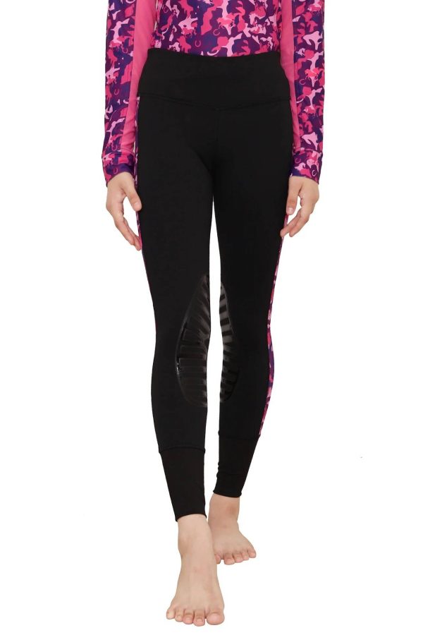 TuffRider Kids Camo Print Tights at Equestrian Collections