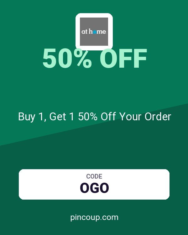 At Home coupon: Buy 1, Get 1 50% Off Your Order
