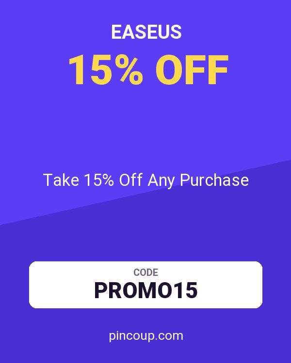 EaseUS coupon: Take 15% Off Any Purchase