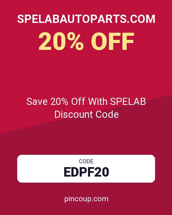 Spelabautoparts.com coupon: Save 20% Off With SPELAB Discount Code