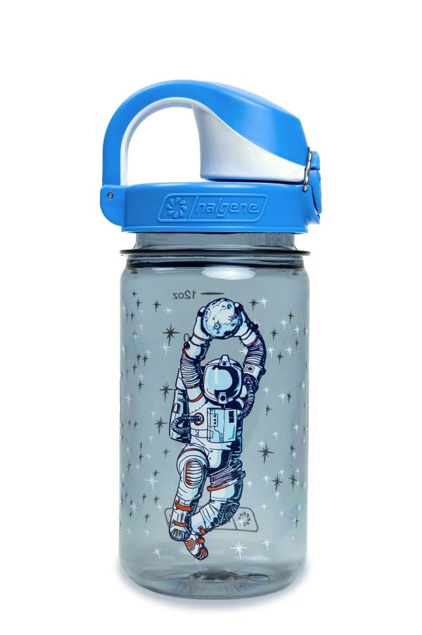 12oz On-The-Fly Kids Lock-Top Bottle with Graphics (Graphic: Dunking Astronaut) at Nalgene