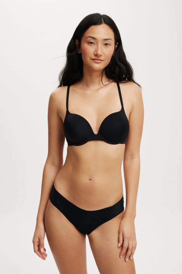 Body - Ultimate Comfort Push Up2 T-Shirt Bra - Black at Cotton On