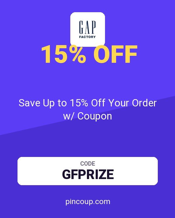 Gap Factory: Save Up to 15% Off Your Order w/ Coupon
