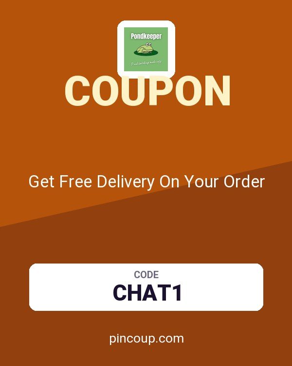 Pondkeeper coupon: Get Free Delivery On Your Order