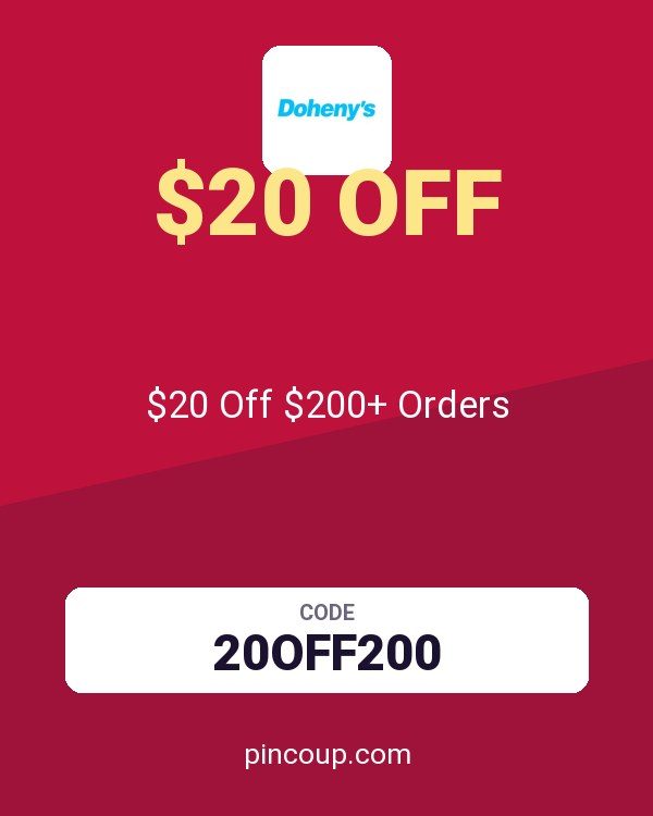 Doheny's LLC coupon: $20 Off $200+ Orders