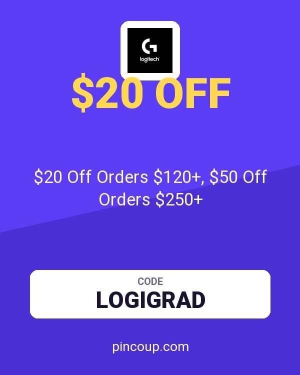Logitech G coupon: $20 Off Orders $120+, $50 Off Orders $250+