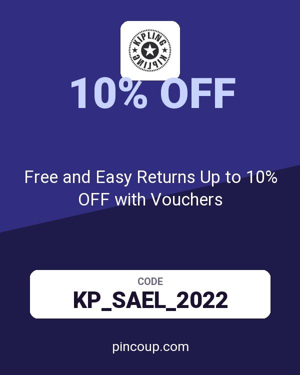 Kipling coupon: Free and Easy Returns Up to 10% OFF with Vouchers