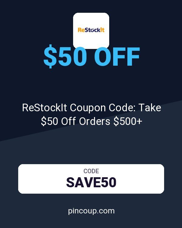 ReStockIt.com: ReStockIt Coupon Code: Take $50 Off Orders $500+
