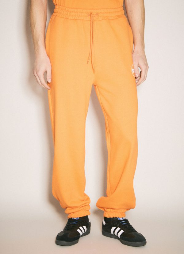 Boiler Room Logo Print Track Pants - Man Track Pants Orange M at LN-CC