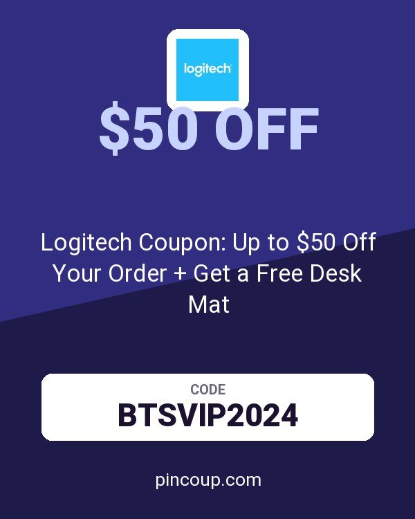 Logitech - US, Canada & Mexico: Logitech Coupon: Up to $50 Off Your Order + Get a Free Desk Mat