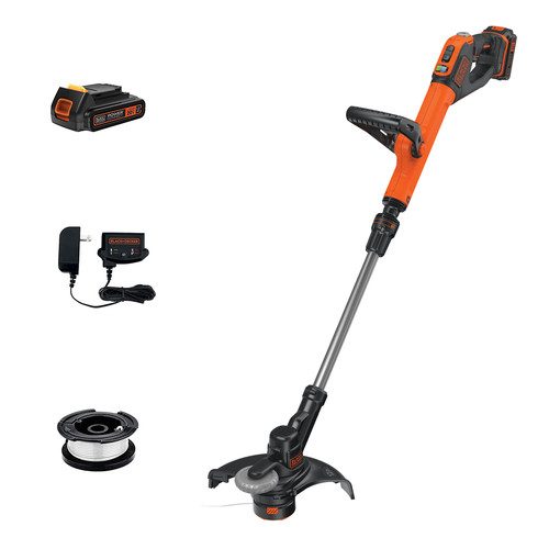 Black & Decker LSTE525 20V MAX 1.5 Ah Cordless Lithium-Ion EASYFEED 2-Speed 12 in. String Trimmer/Edger Kit at 4seating.com