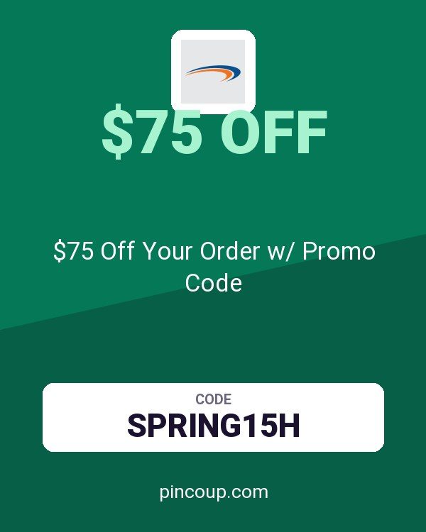 AnyPromo coupon: $75 Off Your Order w/ Promo Code
