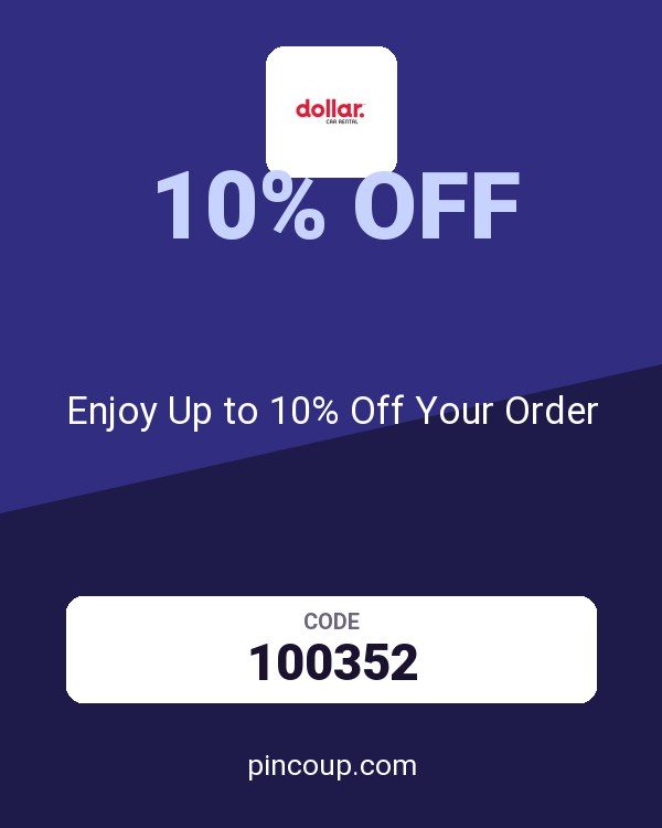 Dollar Rent-a-Car, Inc. coupon: Enjoy Up to 10% Off Your Order