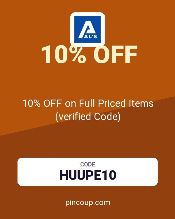 Als.com coupon: 10% OFF on Full Priced Items (verified Code)