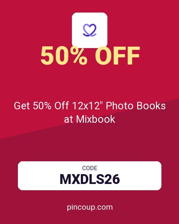 Get 50% Off 12x12" Photo Books at Mixbook