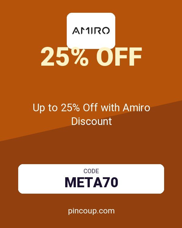 Up to 25% Off with Amiro Discount