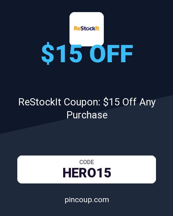ReStockIt.com: ReStockIt Coupon: $15 Off Any Purchase