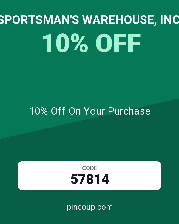 Sportsman's Warehouse, Inc. coupon: 10% Off On Your Purchase