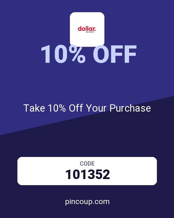 Dollar Rent-a-Car, Inc. coupon: Take 10% Off Your Purchase