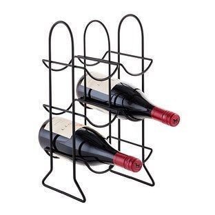 Spectrum® 6-Bottle Wine Rack Black at The Container Store