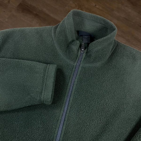 Rei Jacket Mens Large Green Fleece Full Zip Long Sleeve Mock Neck 2 Slash Pocket, Men's at Grailed