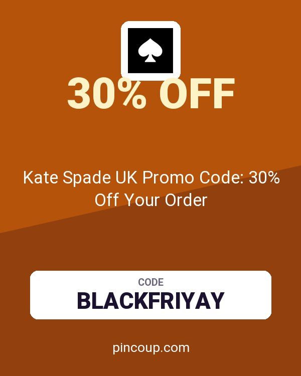 Kate Spade UK Promo Code: 30% Off Your Order