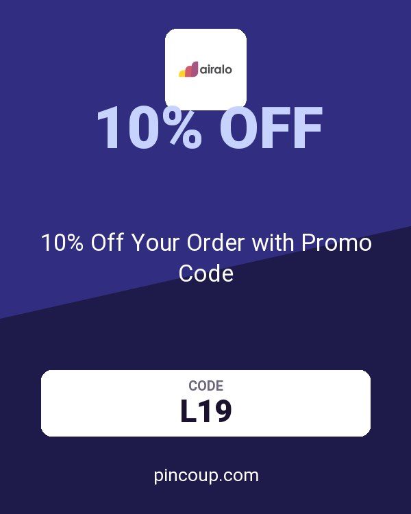Airalo coupon: 10% Off Your Order with Promo Code