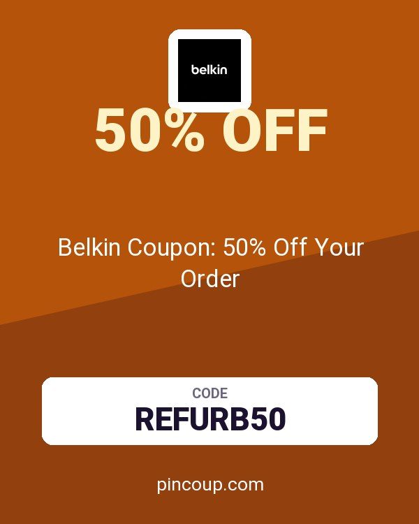 Belkin AU: Belkin Coupon: 50% Off Your Order