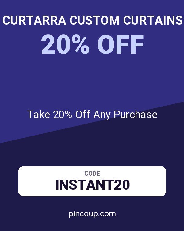 Curtarra Custom Curtains coupon: Take 20% Off Any Purchase