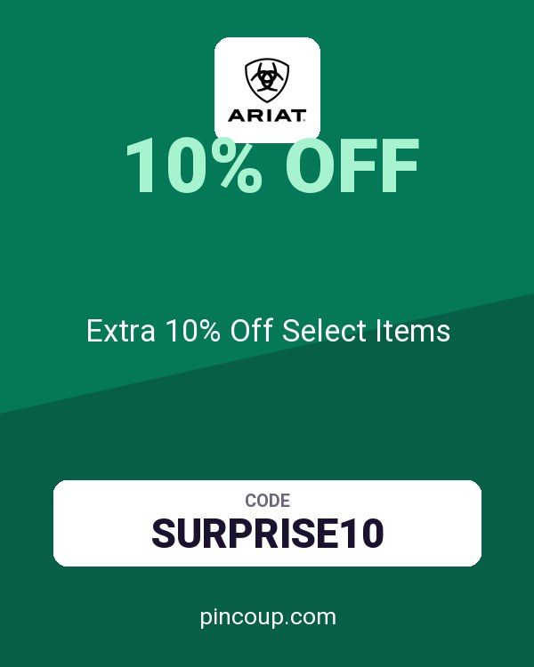 Ariat coupon: Extra 10% Off Select Items