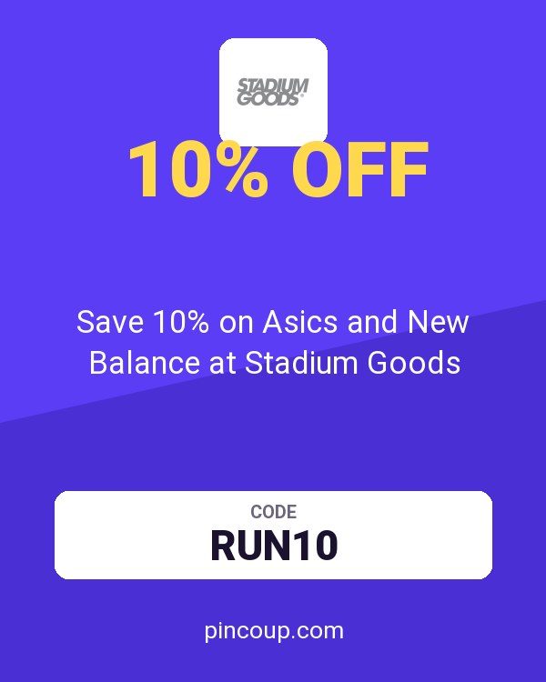 Save 10% on Asics and New Balance at Stadium Goods
