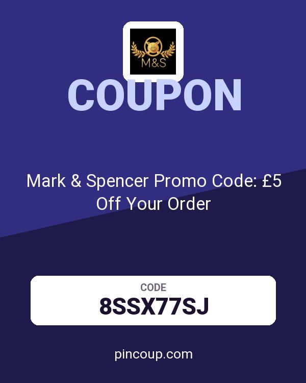 Marks and Spencer Ireland coupon: Mark & Spencer Promo Code: £5 Off Your Order