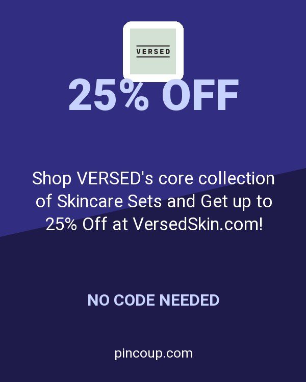 Shop VERSED's core collection of Skincare Sets and Get up to 25% Off at VersedSkin.com!