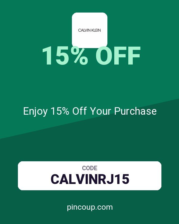 Calvin Klein coupon: Enjoy 15% Off Your Purchase