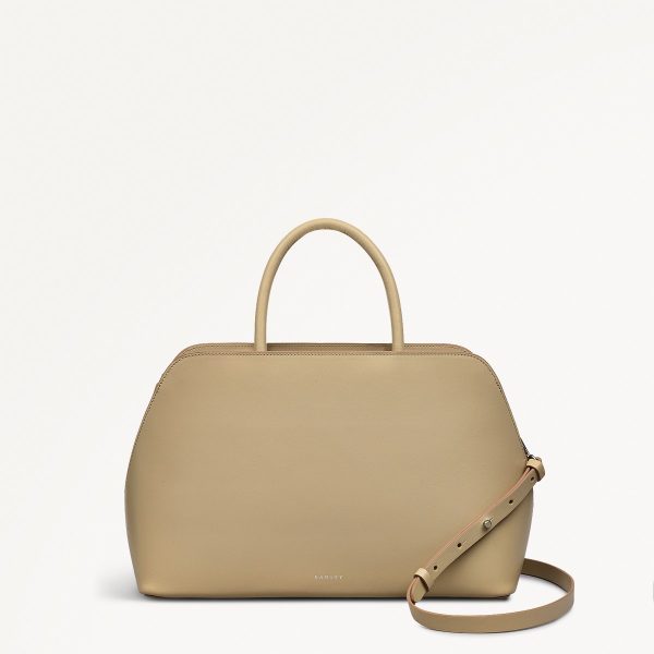 Stone Beige Ziptop Grab Bag Liverpool Street Collection SS25 Radley