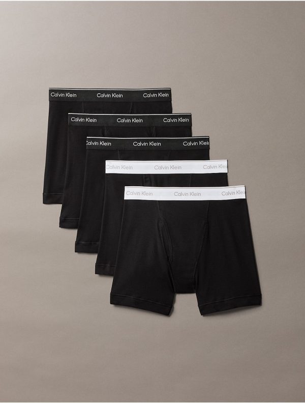 Calvin Klein Men's Cotton Classics 5-Pack Boxer Brief - Multi - S