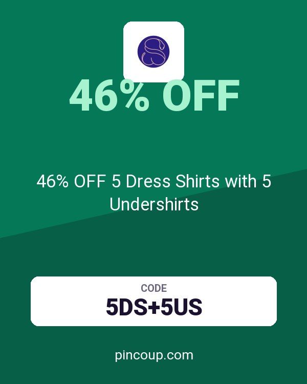 Shapellx coupon: 46% OFF 5 Dress Shirts with 5 Undershirts