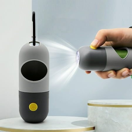 Yaoyar Dog Poop Bags Dispenser with LED Flashlight Pet Waste Bags Holder Garbage Bags Cleaning Supplies under $10 at Walmart.com