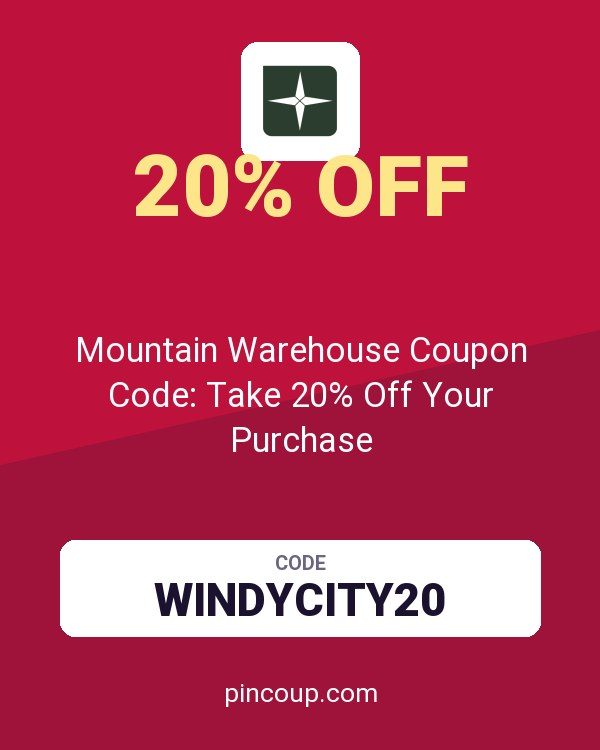 Mountain Warehouse Coupon Code: Take 20% Off Your Purchase