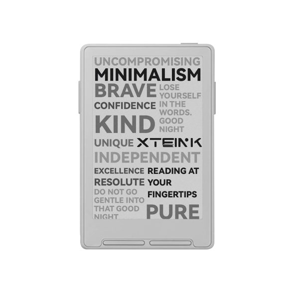 Xteink X3 Pocket eReader: 15% Off & Free Magnetic Case (Random Color) - Mist Gray