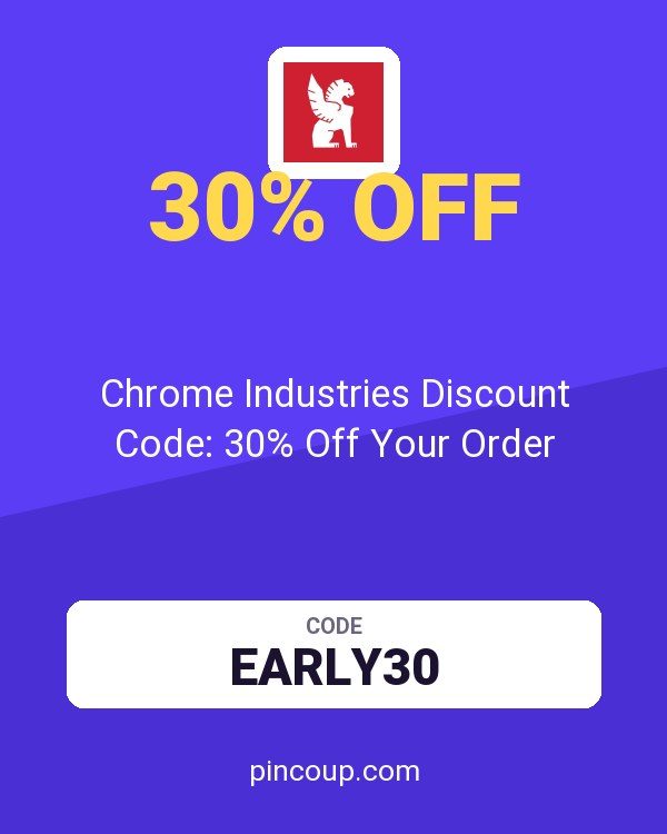 Chrome Industries Discount Code: 30% Off Your Order