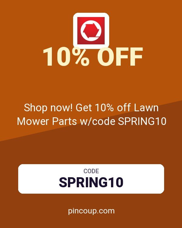 Troy Bilt coupon: Shop now! Get 10% off Lawn Mower Parts w/code SPRING10
