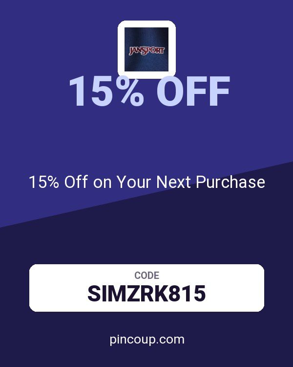JanSport coupon: 15% Off on Your Next Purchase