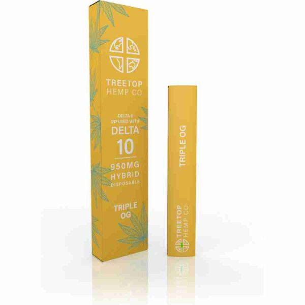 TreeTop Triple OG 1g Delta 10 Disposable at D8 Super Store