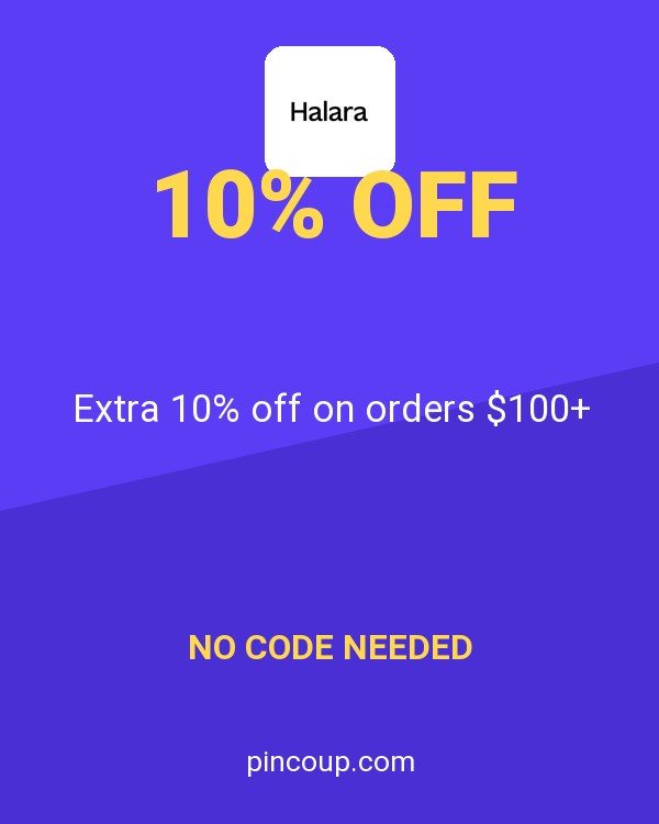 HALARA coupon: Extra 10% off on orders $100+