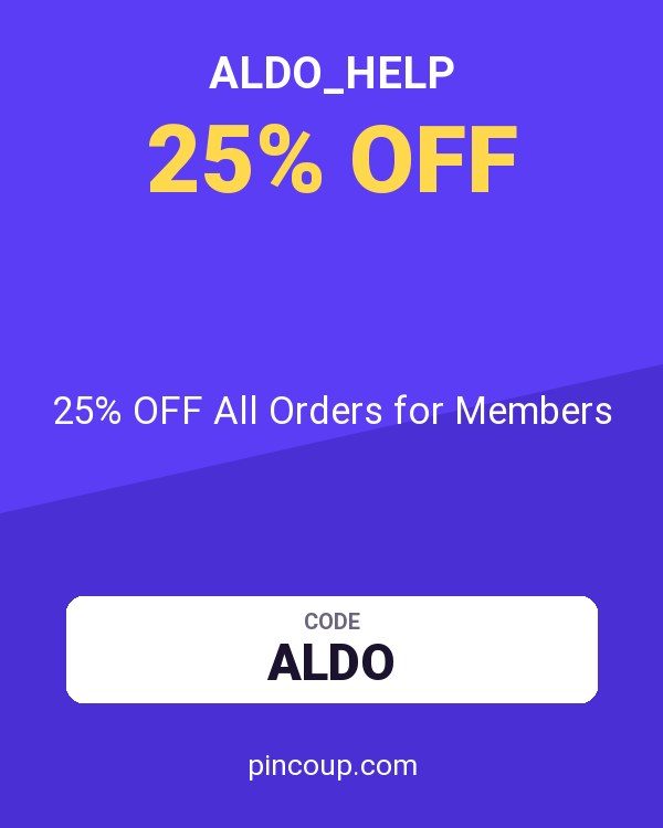 ALDO_Help coupon: 25% OFF All Orders for Members
