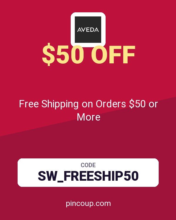 Aveda Corporation coupon: Free Shipping on Orders $50 or More