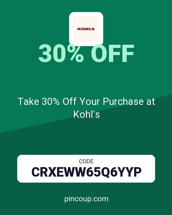 Take 30% Off Your Purchase at Kohl's